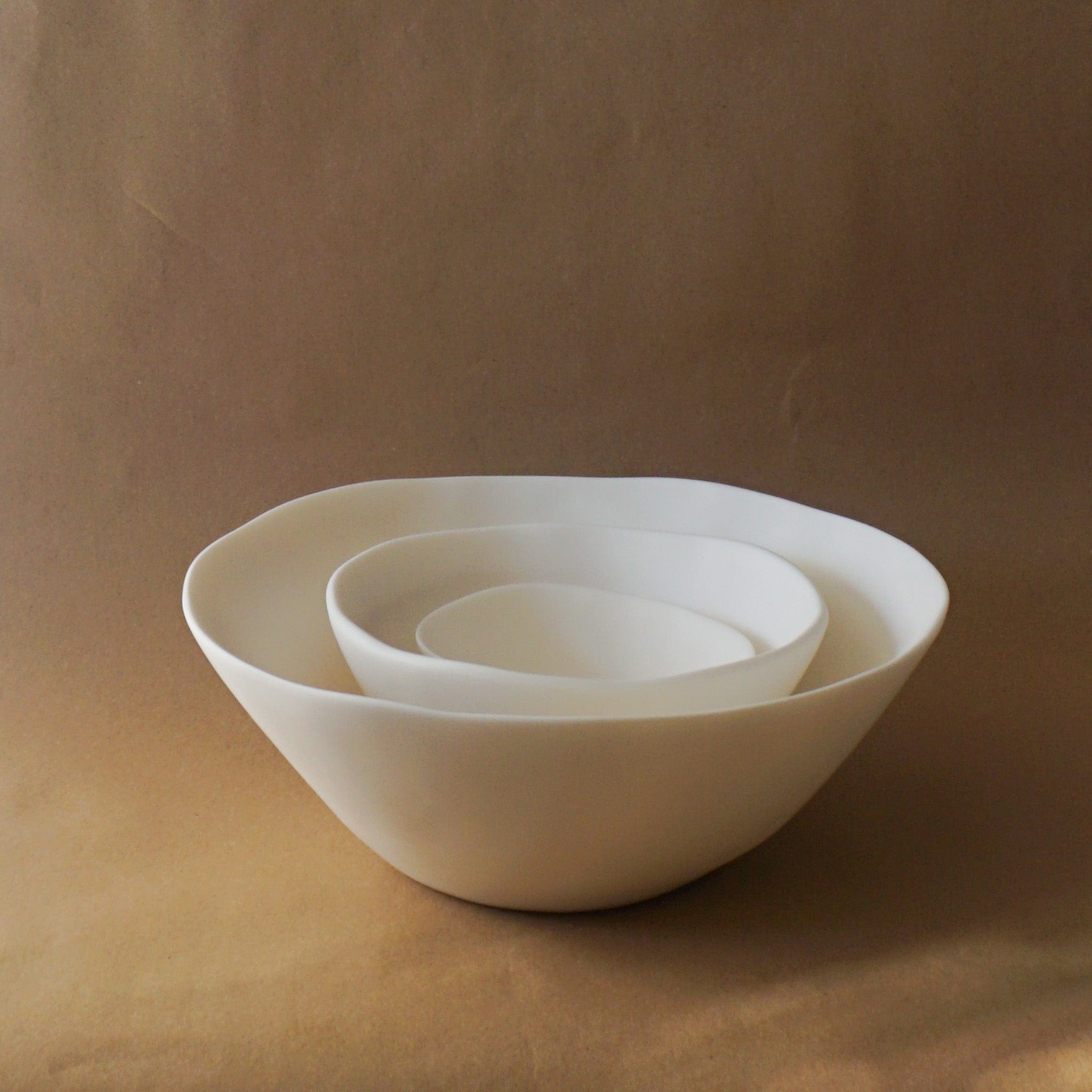 TINA FREY Decor, Kitchen White Serving Bowls by Tina Frey