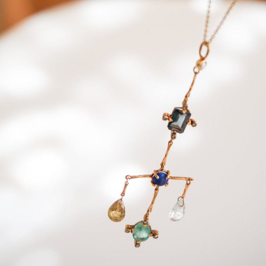 5 Octobre Jewelry Scotty Blue Necklace