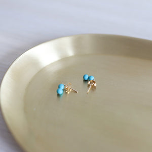 8.6.4 Jewlery Turquoise Double Dot Earrings