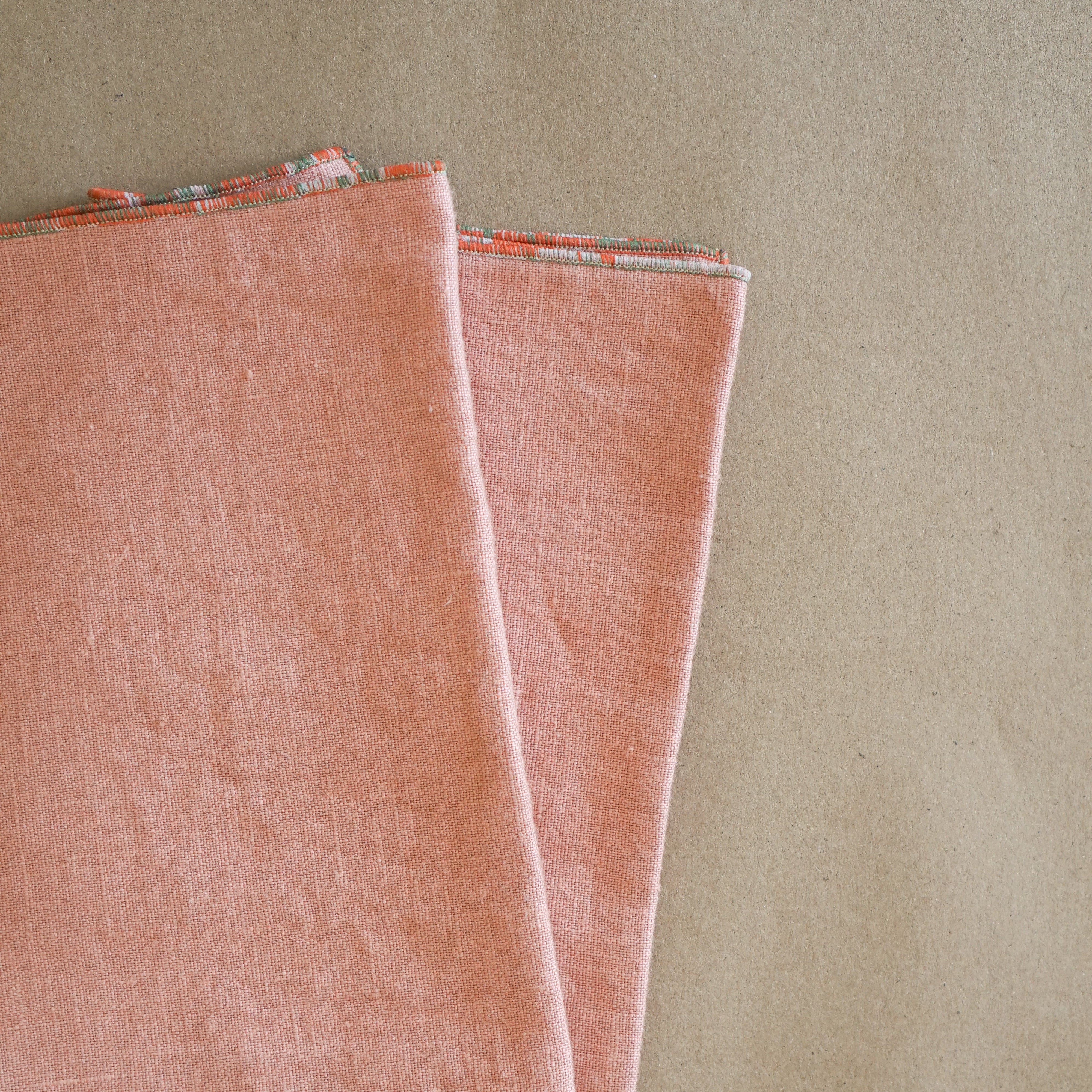 Atelier Saucier Cloth Napkins Desert Rose Pink Linen Napkins