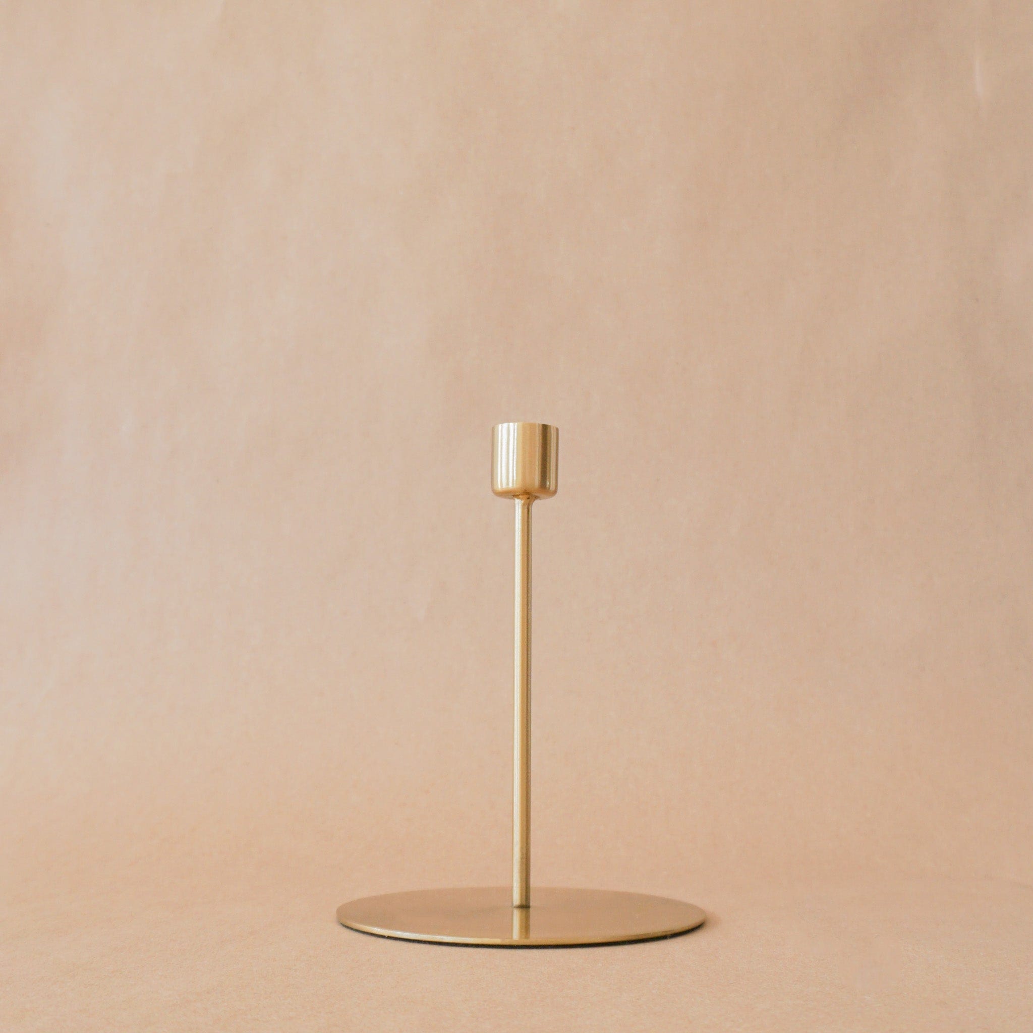 BE HOME Decor Gold / Tall Taper Candle Holders