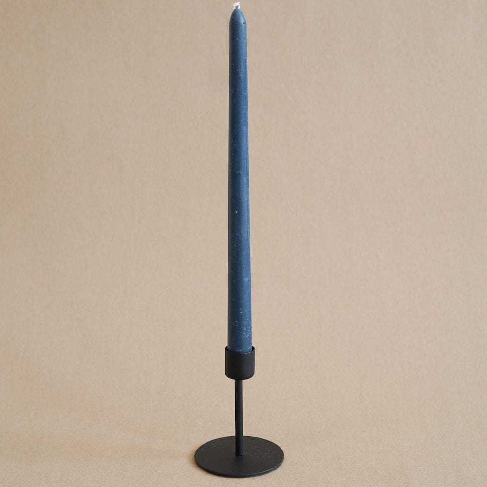 BE HOME Decor Medium Taper Candle Holder in Black