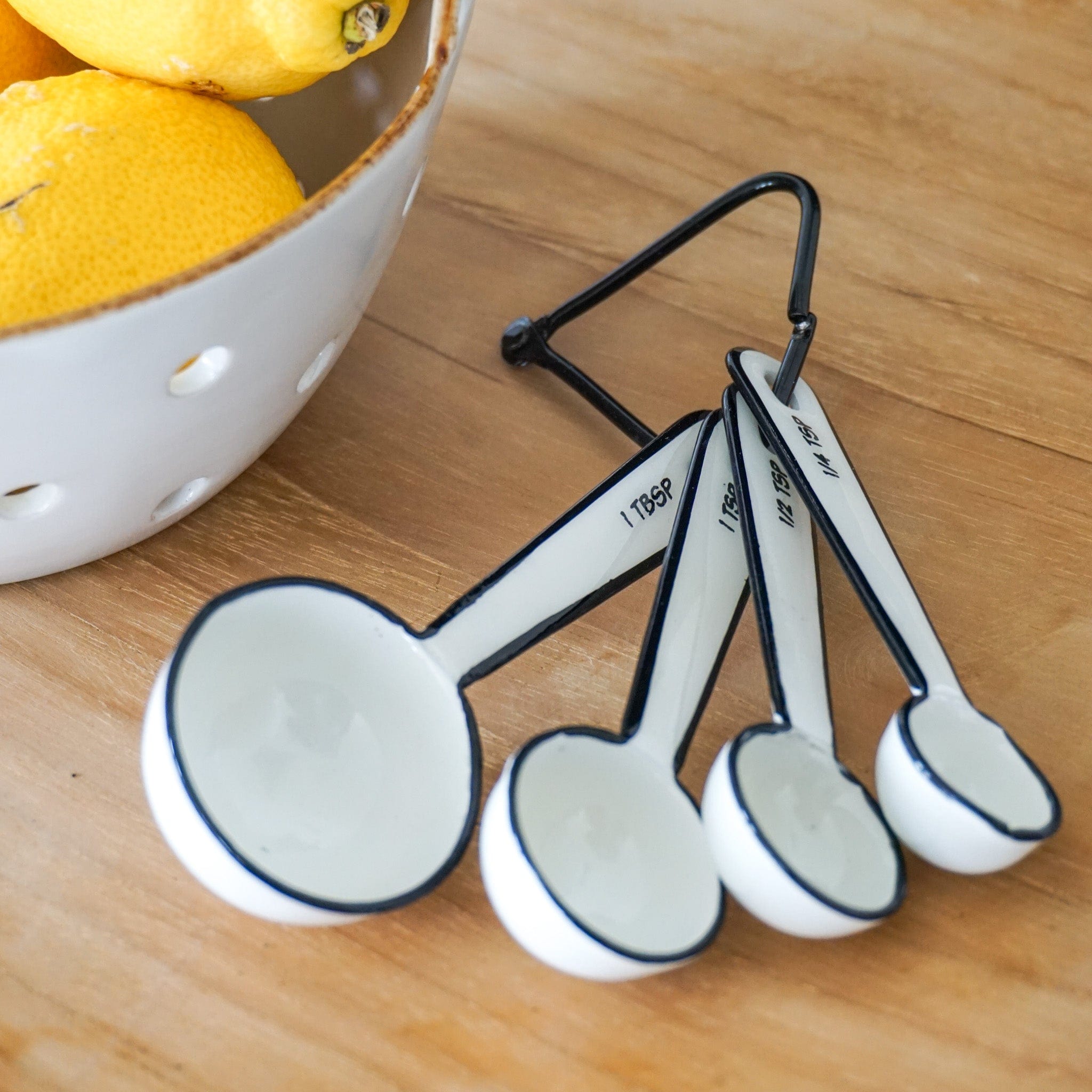 BE HOME Kitchen & Dining Enamel Measuring Spoons