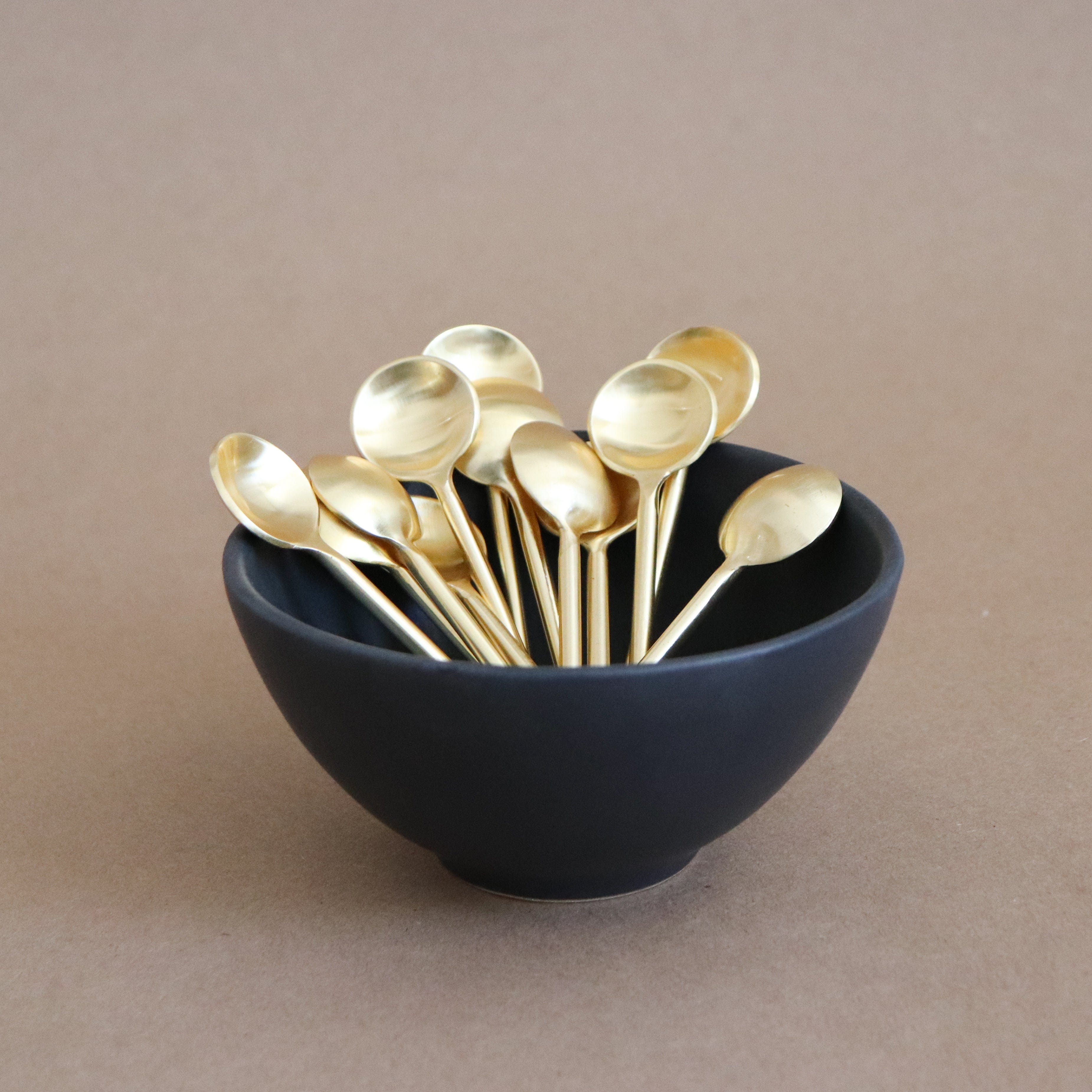 BE HOME Kitchen & Dining Gold Mini Spoon