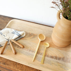 BE HOME Kitchen Raw Natural Mango Wood Tray | PICKUP ONLY