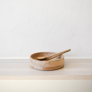 BE HOME Kitchen Small Mango Wood Serving Bowl - Small