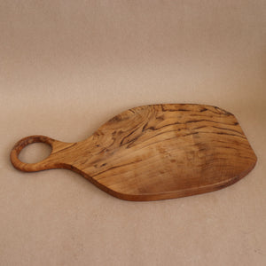 BE HOME Kitchen Teak Oval Board with Handle