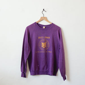 Benbrook Farms Apparel & Accessories Purple Wiley H Bates High School / One Size Vintage Sweatshirts