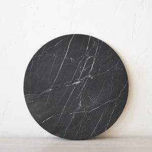 Casa Mineral Decor Black Marble Round Board | CURBSIDE PICKUP ONLY