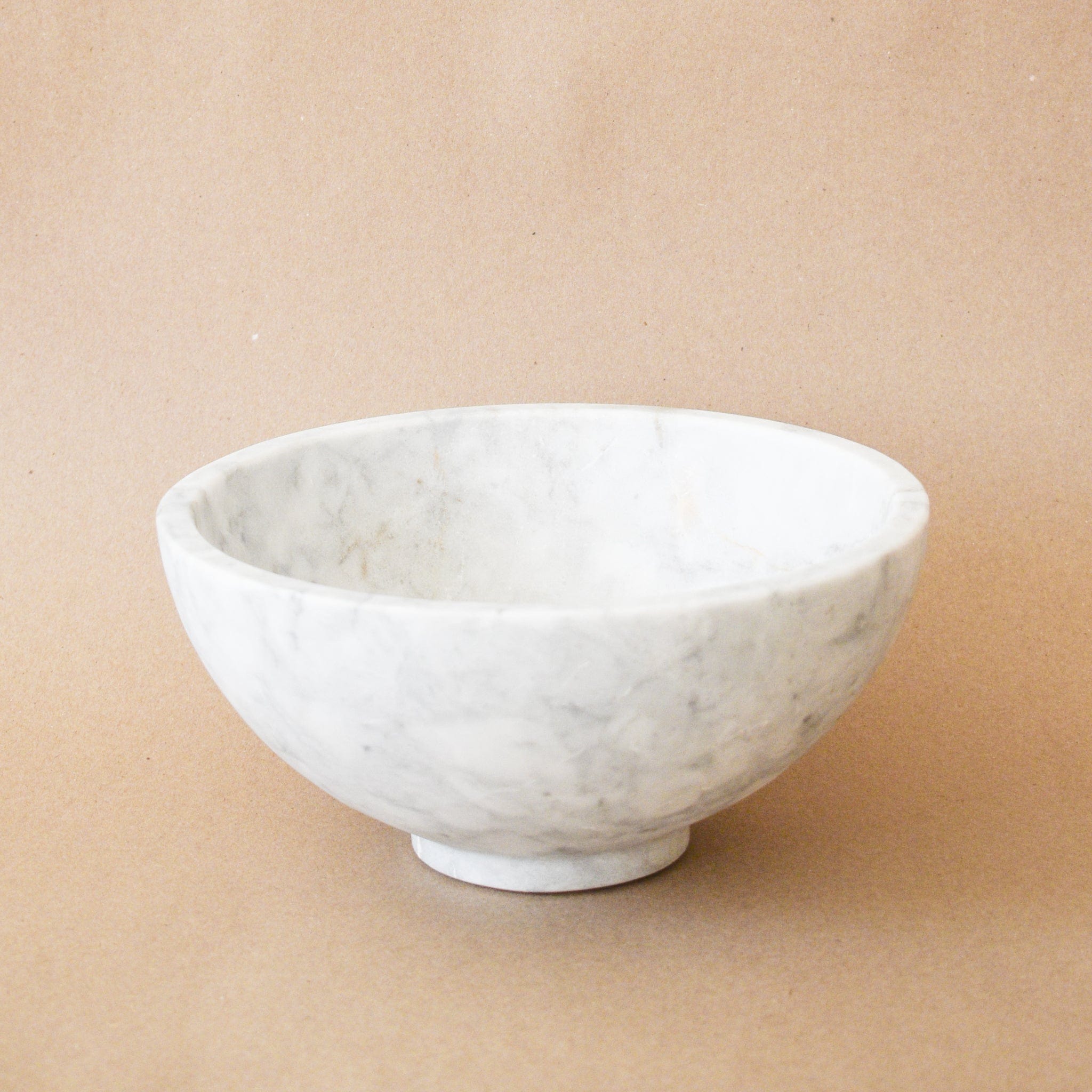 Casa Mineral Kitchen Small White Marble Bowl | PICKUP ONLY