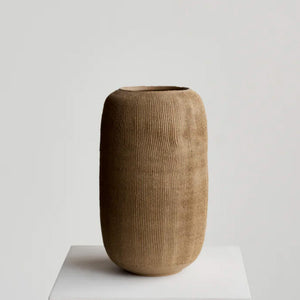 Ceramicah Decor Ceramicah Dune 03 Vessel-Sandstone-Medium | CURBSIDE PICK UP ONLY
