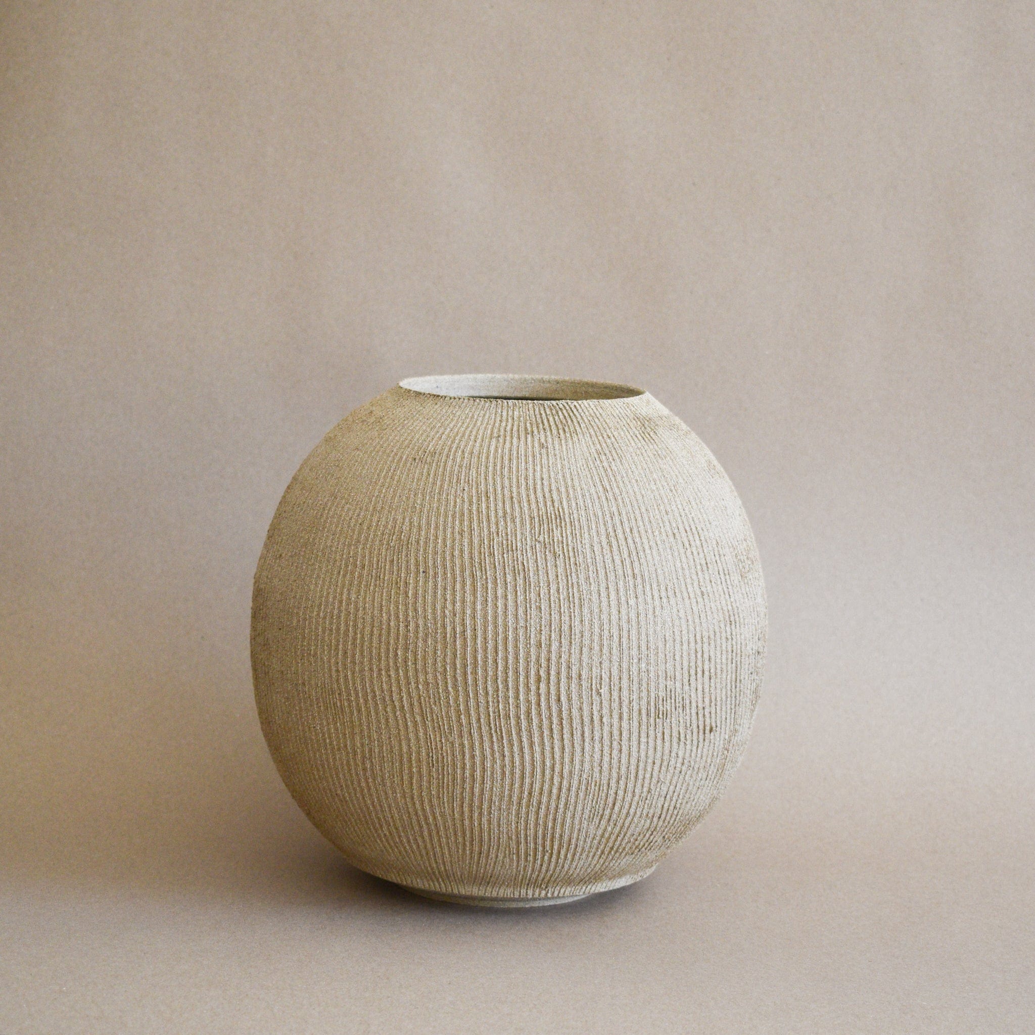 Ceramicah Decor Medium / Sandstone Ceramicah Dune 02 Vessel | CURBSIDE PICK UP ONLY