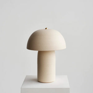 Ceramicah Decor Medium Tera Lamp by Ceramicah - Stone | CURBSIDE PICK UP ONLY