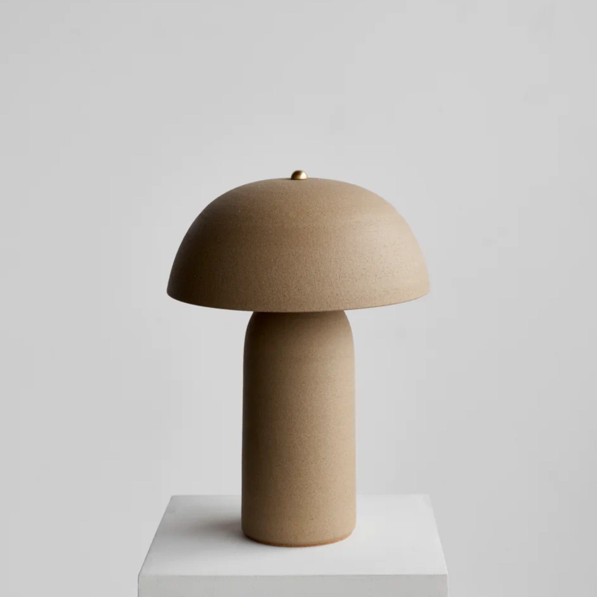 Ceramicah Decor Sandstone Medium Tera Lamp by Ceramicah | CURBSIDE PICK UP ONLY