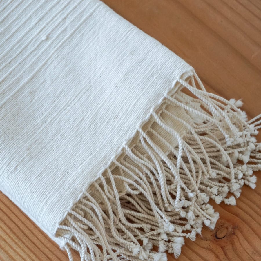 Creative Women Linens Natural Riviera Cotton Hand Towel - Natural with Dark Stripes