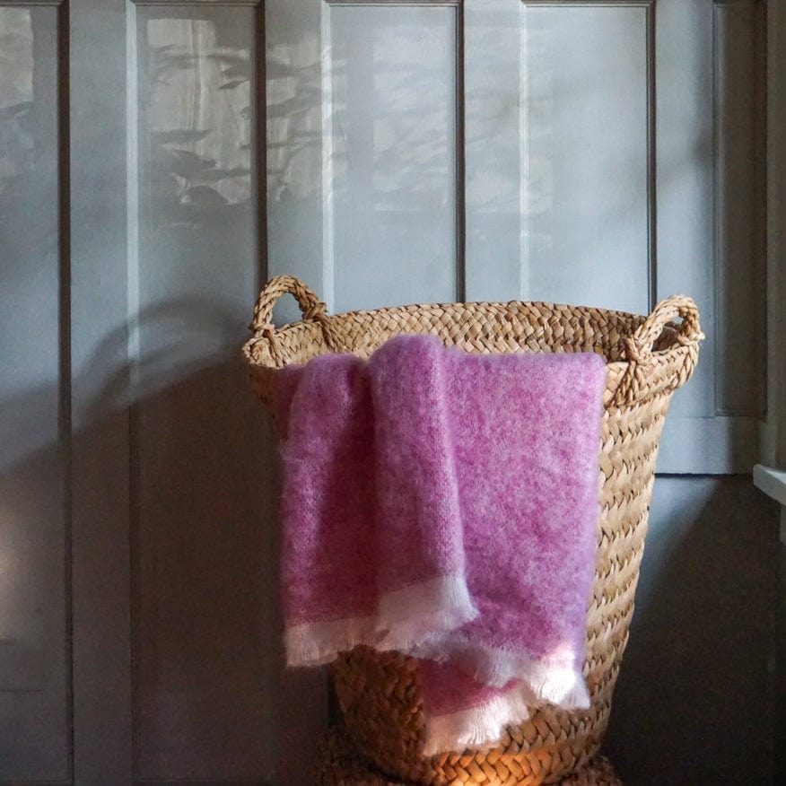 Cushendale Linens & Bedding Poppy Mohair Throw Blanket