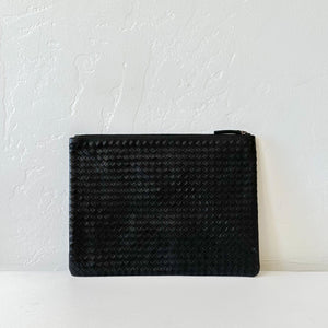 Dragon Diffusion Handbags Black Woven A4 Pochette by Dragon Diffusion - Black