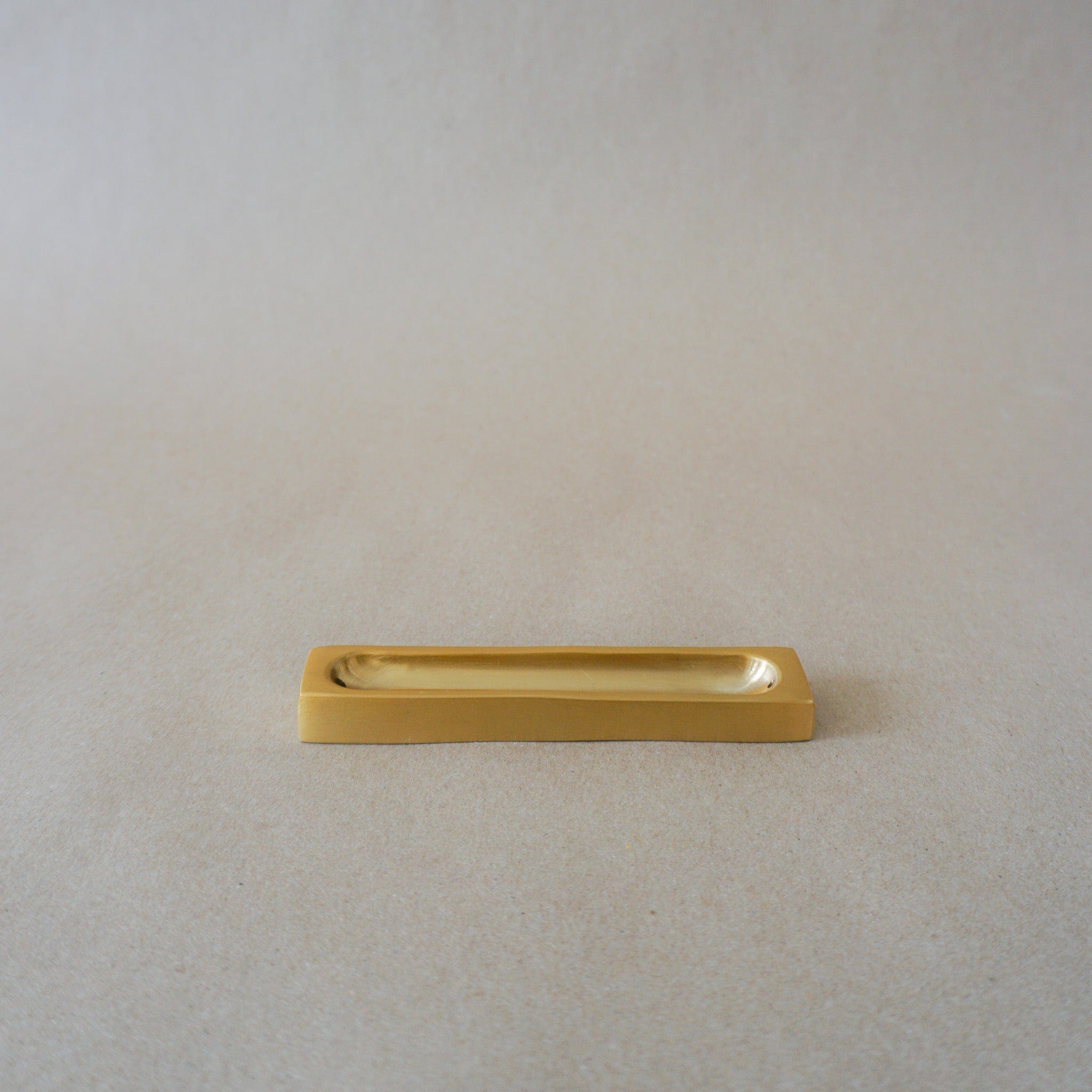 FOG LINEN Apothecary Brass Rectangle Incense Stand