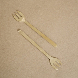FOG LINEN Kitchen Brass Dessert Fork
