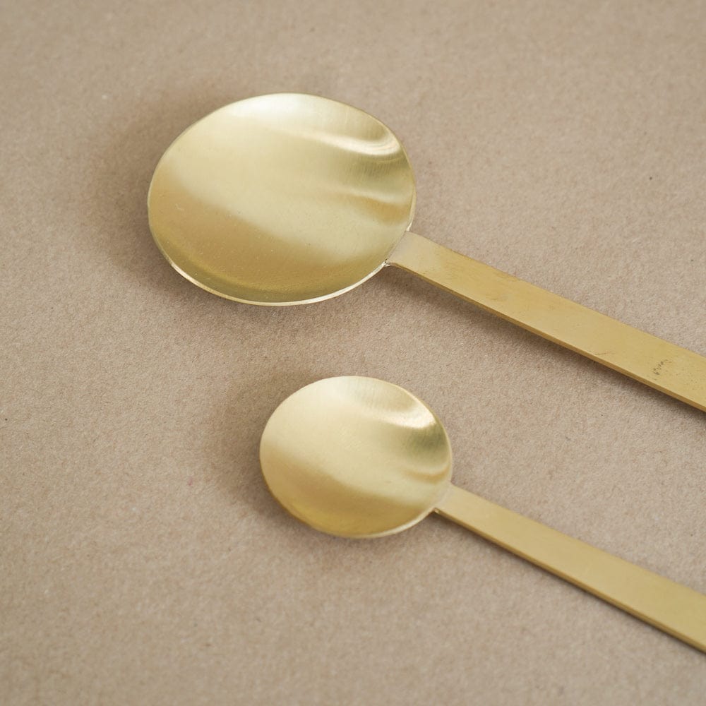 FOG LINEN Kitchen Brass Spoon - 2 Sizes
