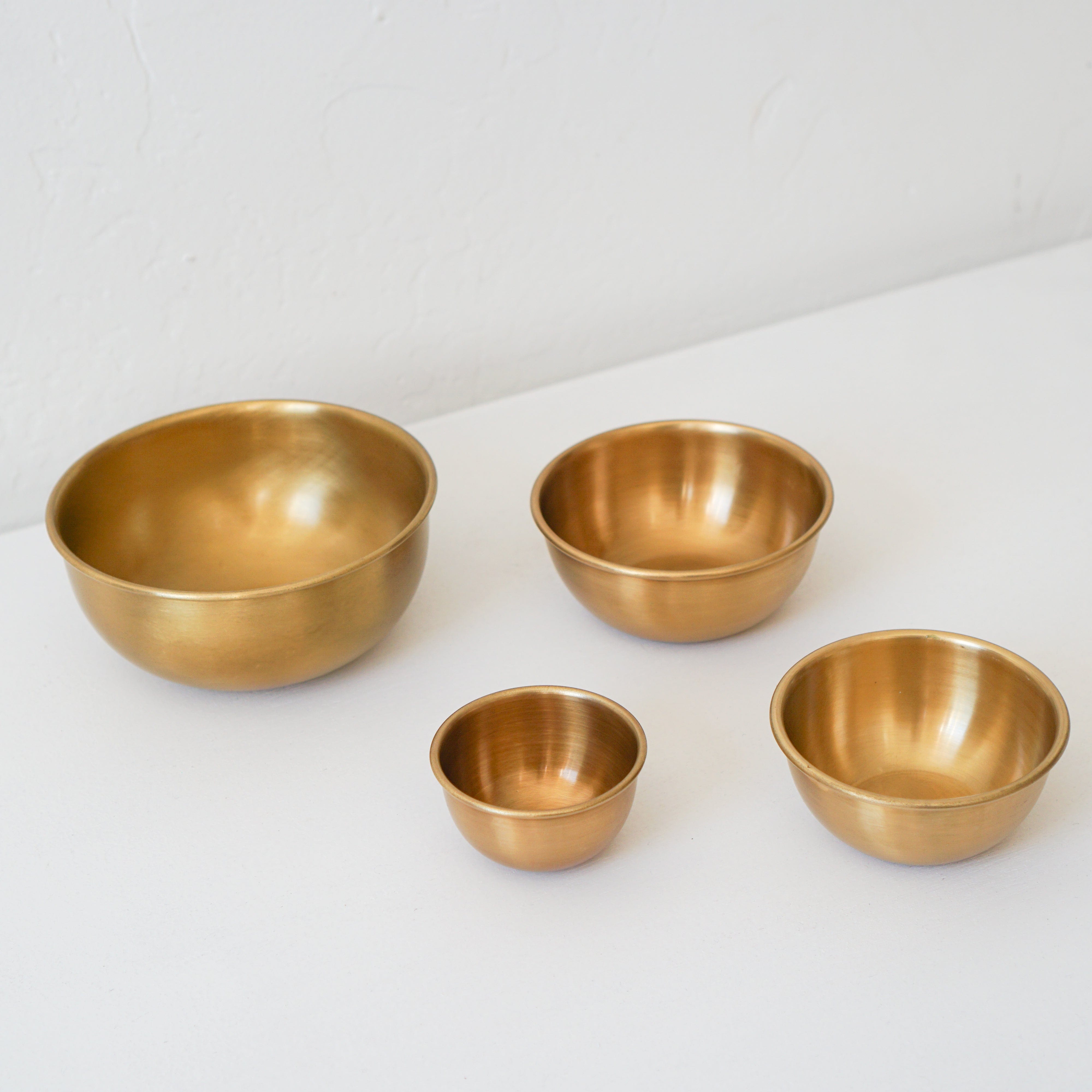 FOG LINEN Kitchen, Decor Extra Small Brass Bowl - Extra Small