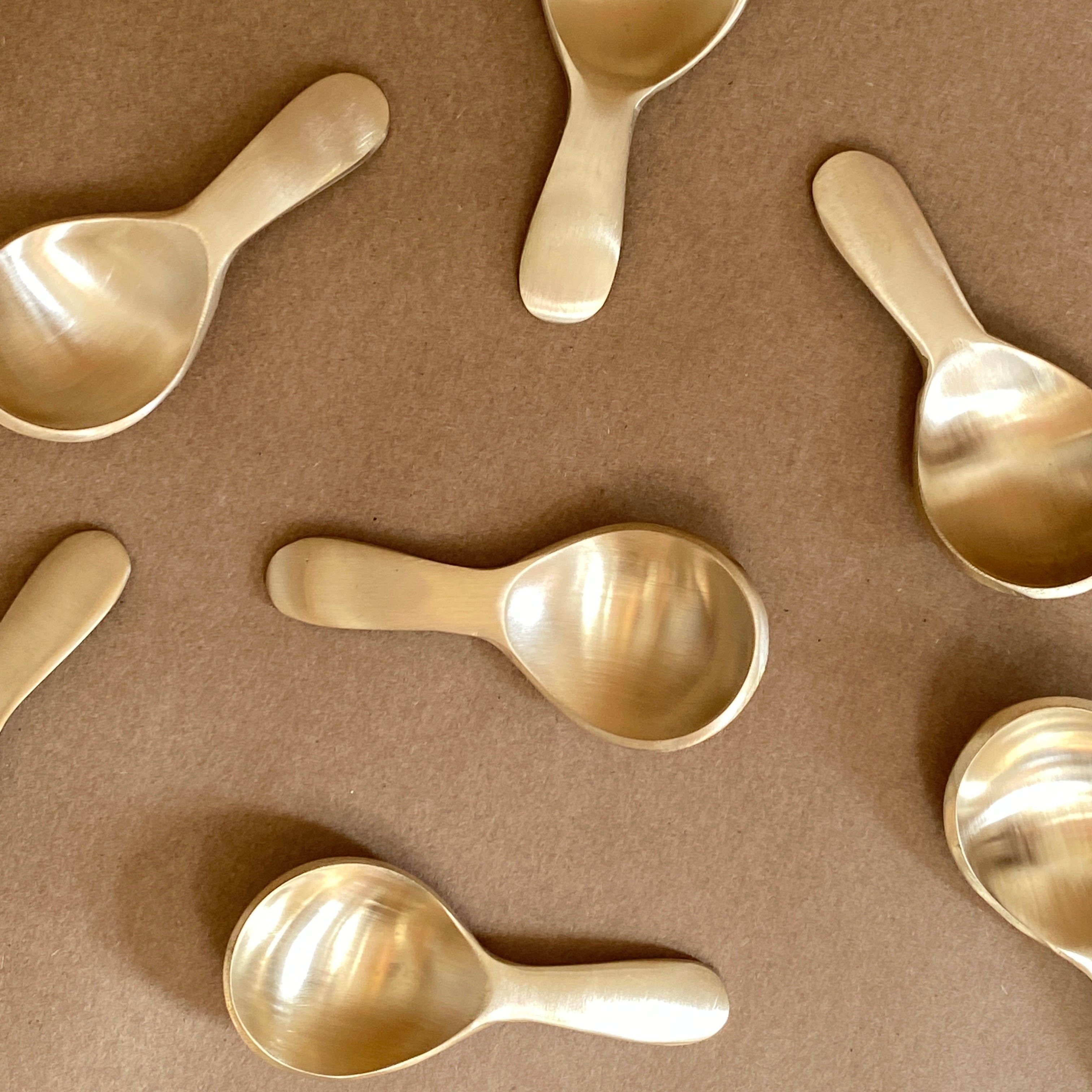 FOG LINEN Kitchen Mini Brass Spoon