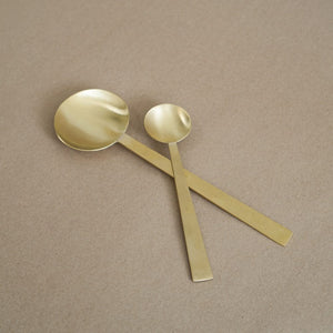 FOG LINEN Kitchen Small Brass Spoon - 2 Sizes
