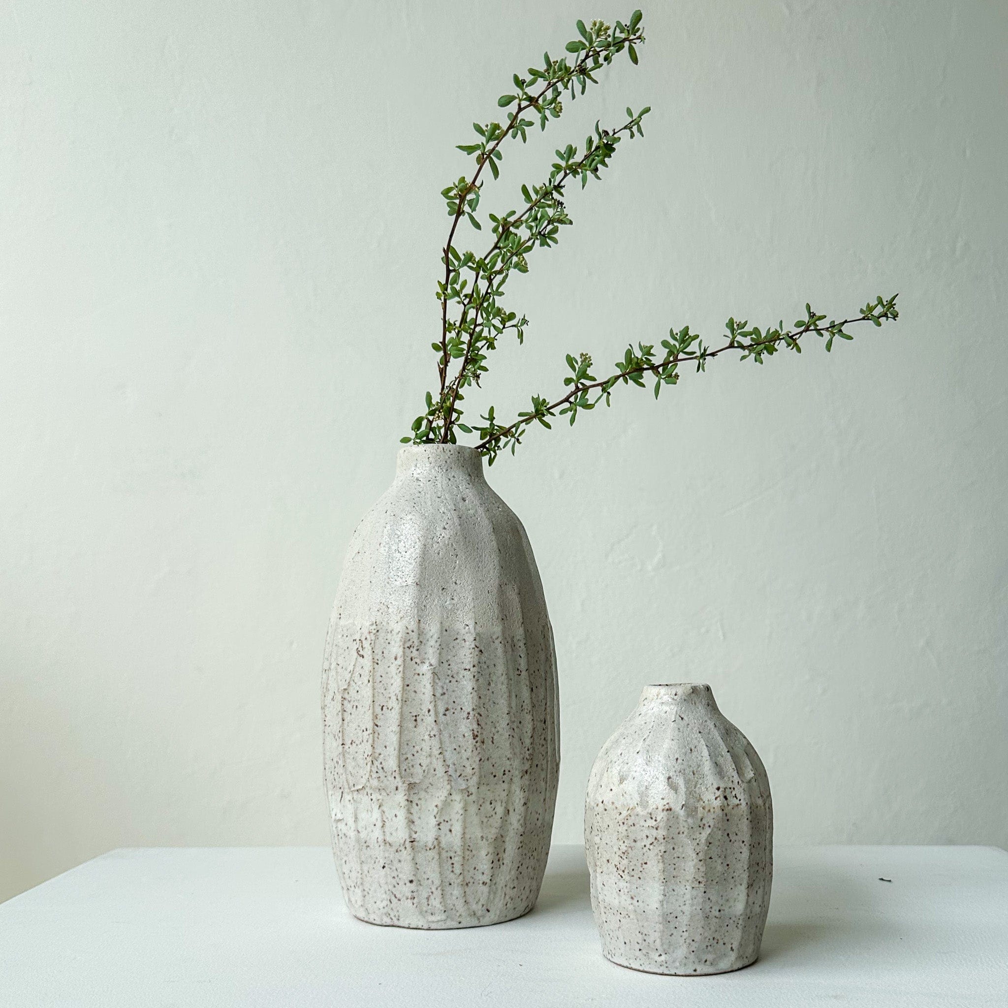 Gina Desantis Ceramics Decor Speckled Vase