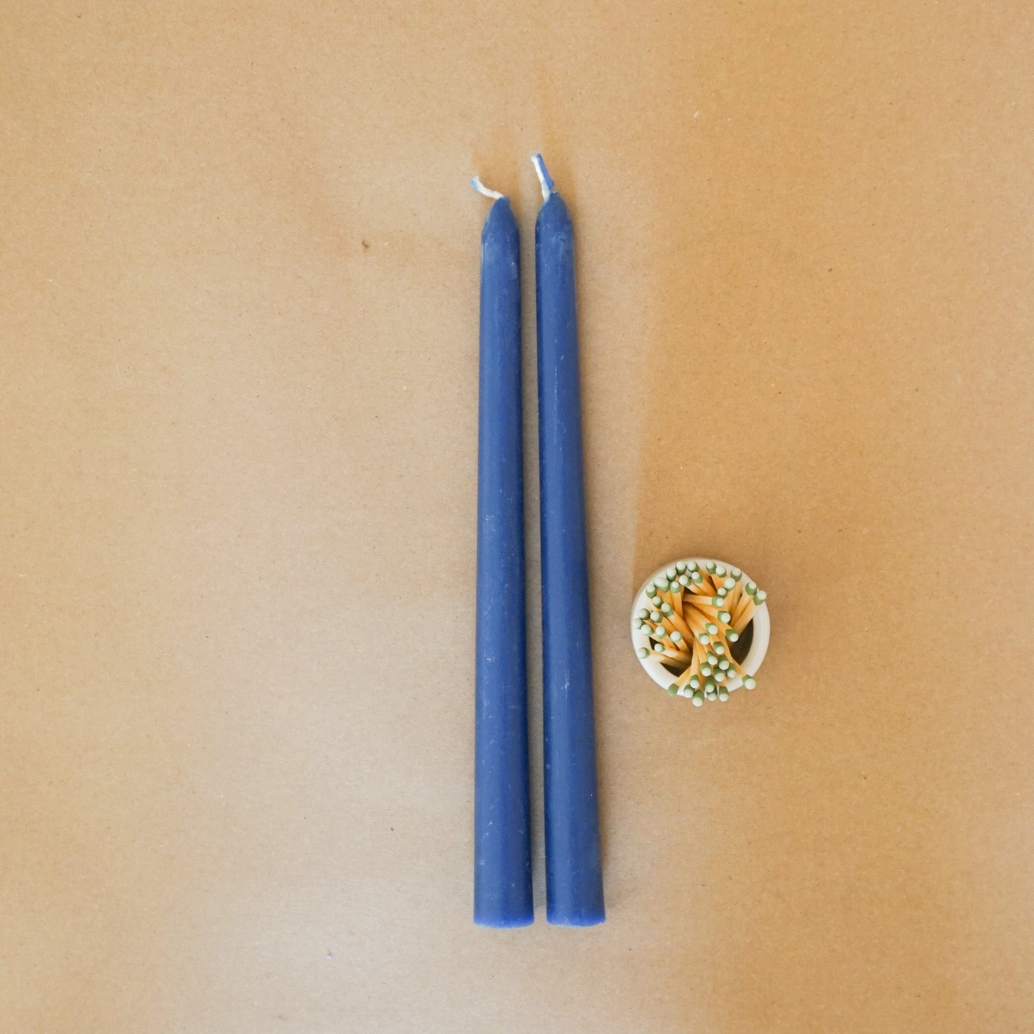 GREENTREE CANDLES Decor 10 / Cobalt Taper Candles by Greentree - Cobalt