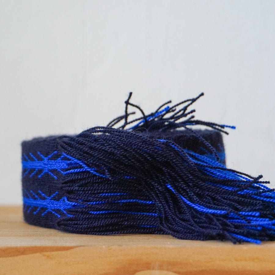 Guanabana Apparel & Accessories Blue with Fringes Braided Belt by Guanabana
