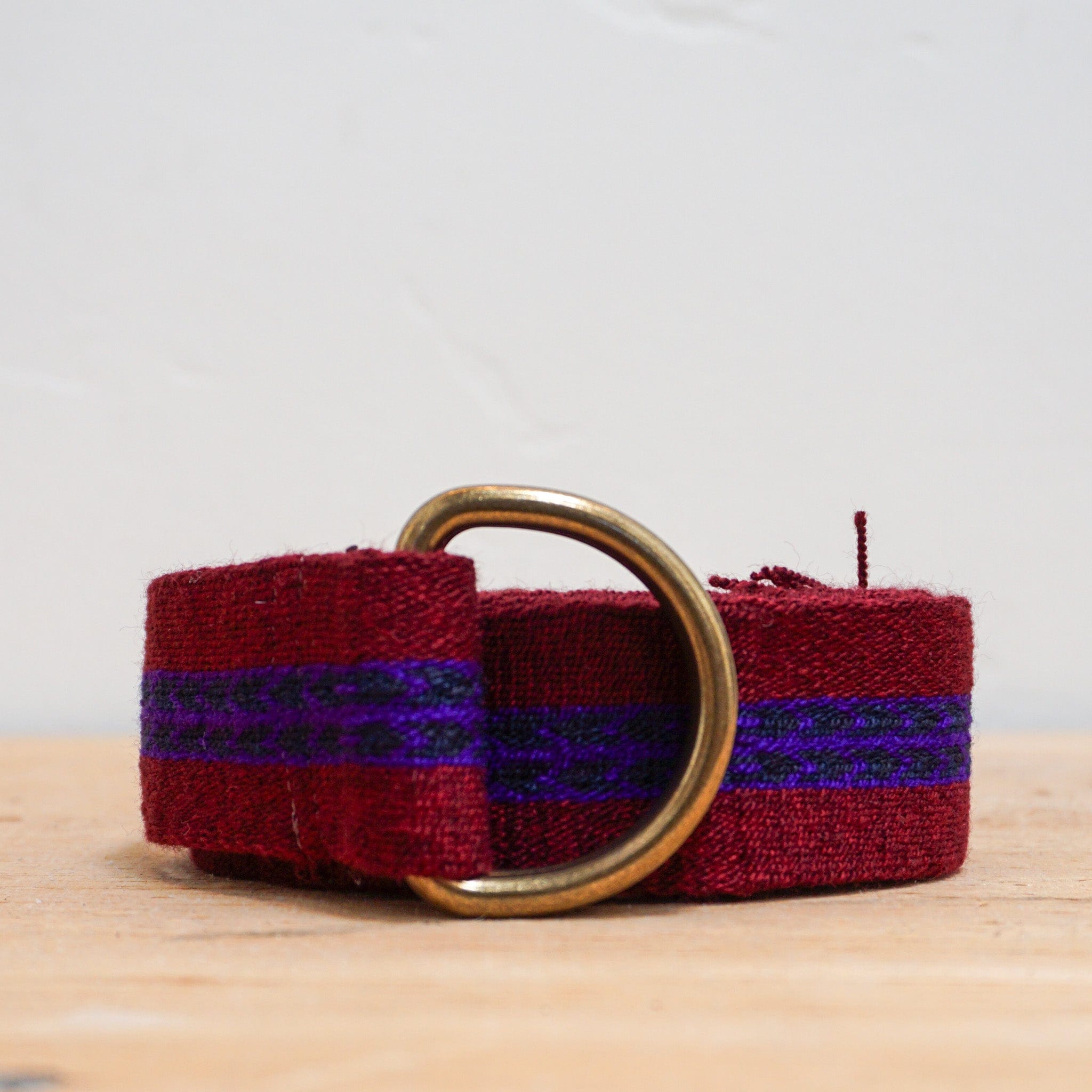 Guanabana Apparel & Accessories Purple/Bordeaux Braided Belt by Guanabana