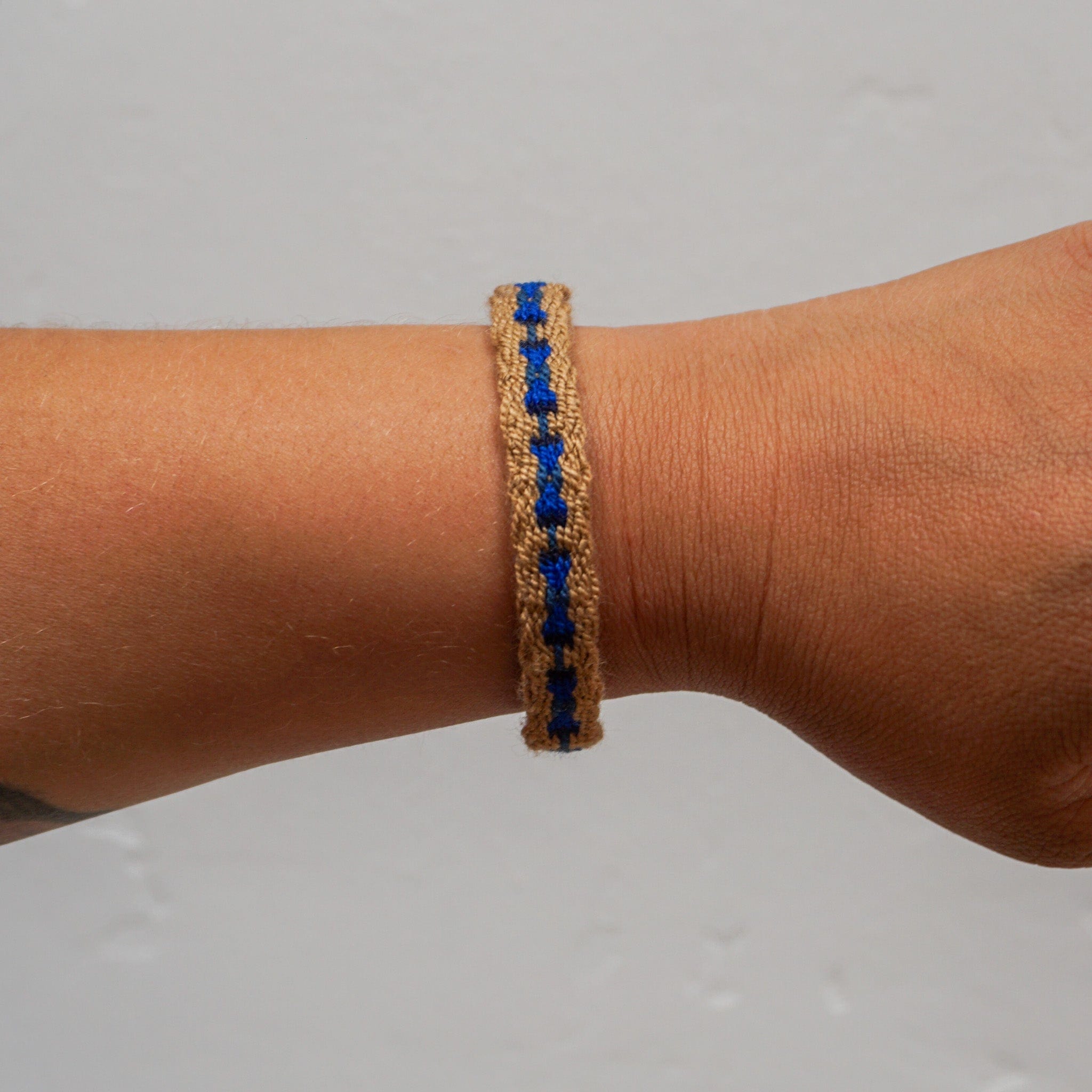 Guanabana Apparel & Accessories Woven Captain Bracelet by Guanabana in Brown and Blue