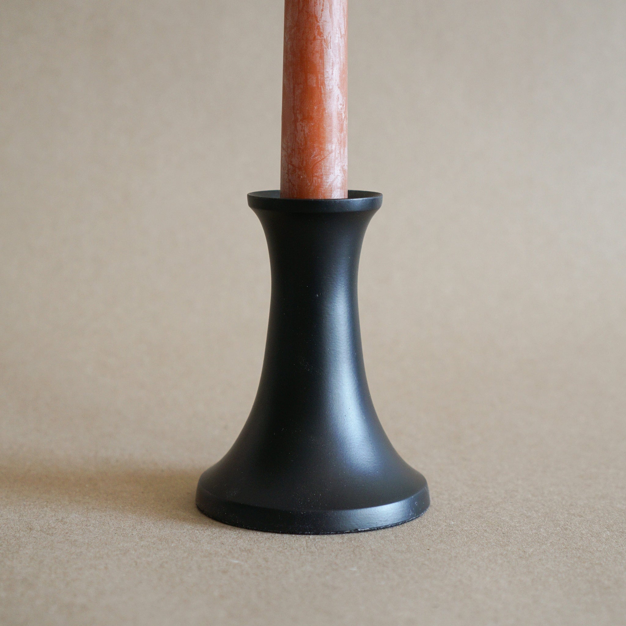 Hawkins New York Decor Extra Small Simple Black Candle Holder