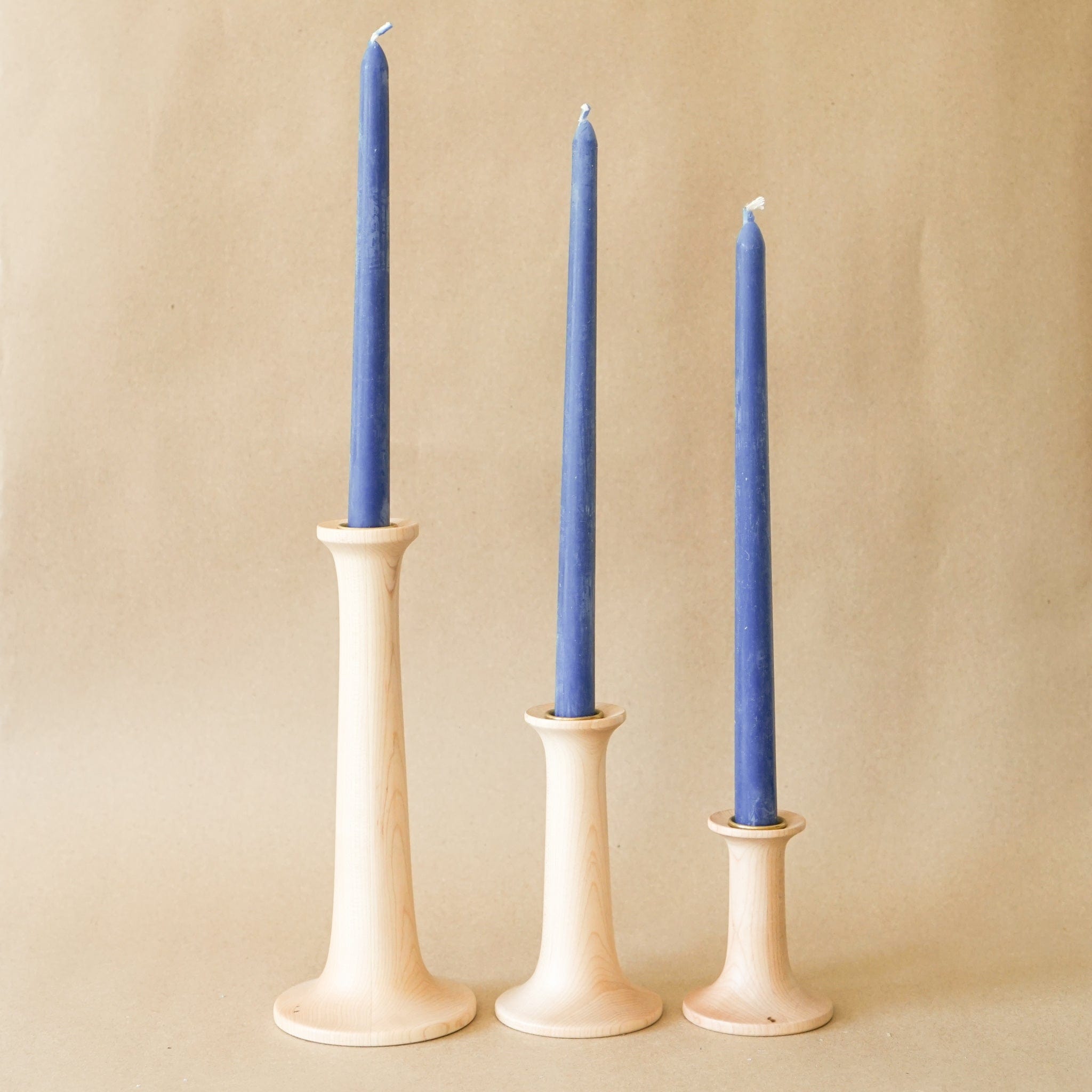 Hawkins New York Decor Maple / Large Simple Candle Holders