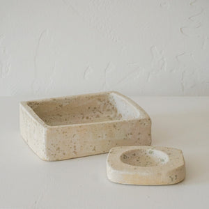 Heyja Do Kitchen Ivory Ceramic Salt Box | Heyja Do