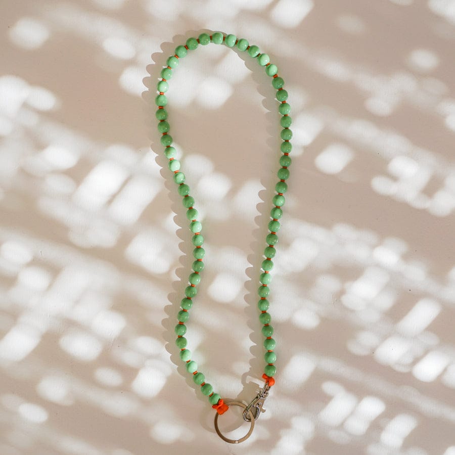 Ina Seifart Accessories Pastel/Green/Orange Long Beaded Keyholder