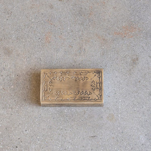 J. Alexander Apothecary Silver Stamped Matchbox