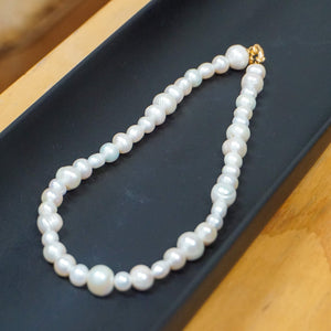 Labro Necklaces Quattordici Necklace - Pearl and Gold