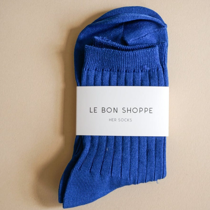 Le Bon Shoppe Socks Cobalt Le Bon "Her" Socks