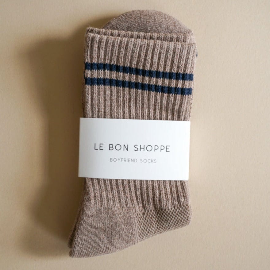 Le Bon Shoppe Socks Cocoa Le Bon "Boyfriend" Socks