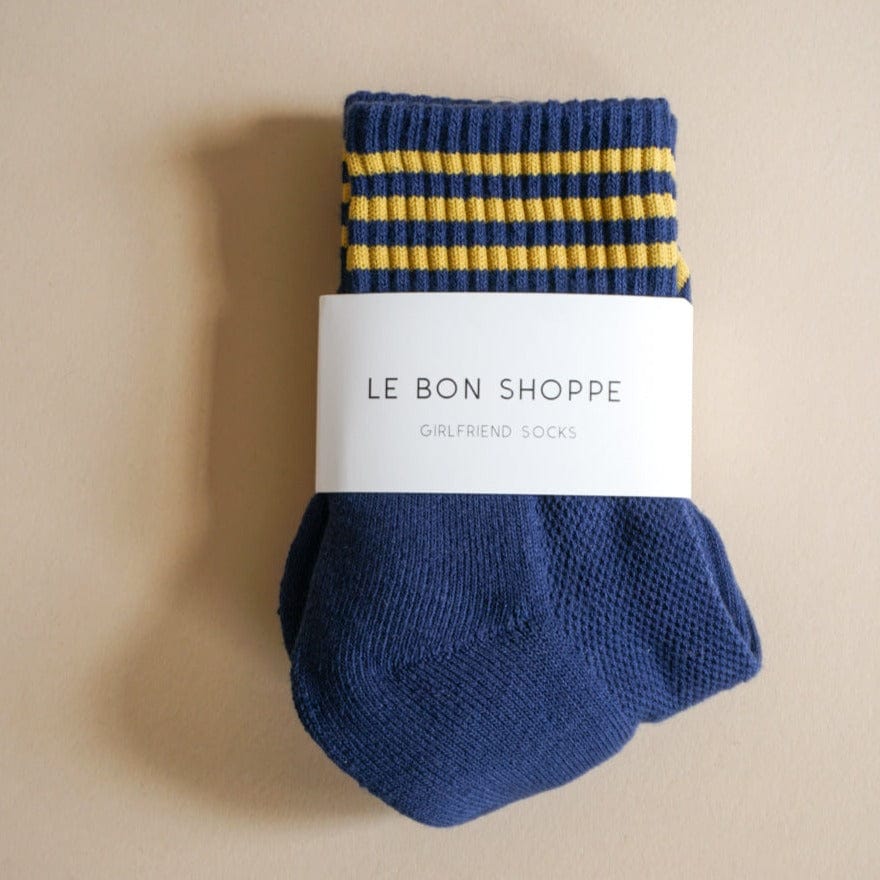 Le Bon Shoppe Socks Navy Le Bon "Girlfriend" Socks