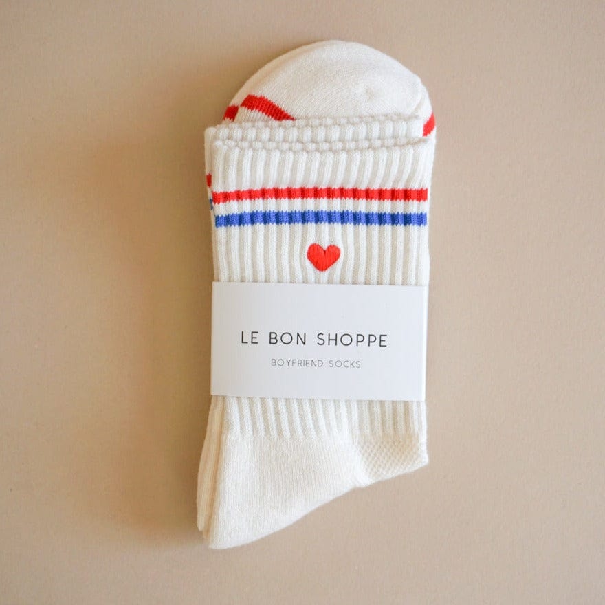 Le Bon Shoppe Socks Valentine's Day Edition: Milk + Heart Le Bon "Boyfriend" Socks