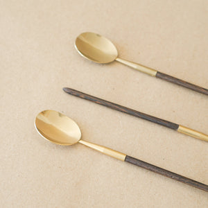 Lue Brass Spoons Brass Wood Handle Spoon