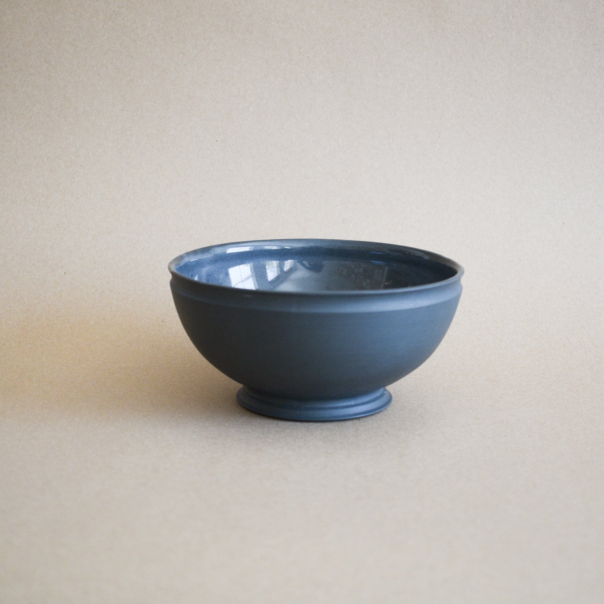 Marcie McGoldrick Bowls Black / Large Footed Porcelain Bowl