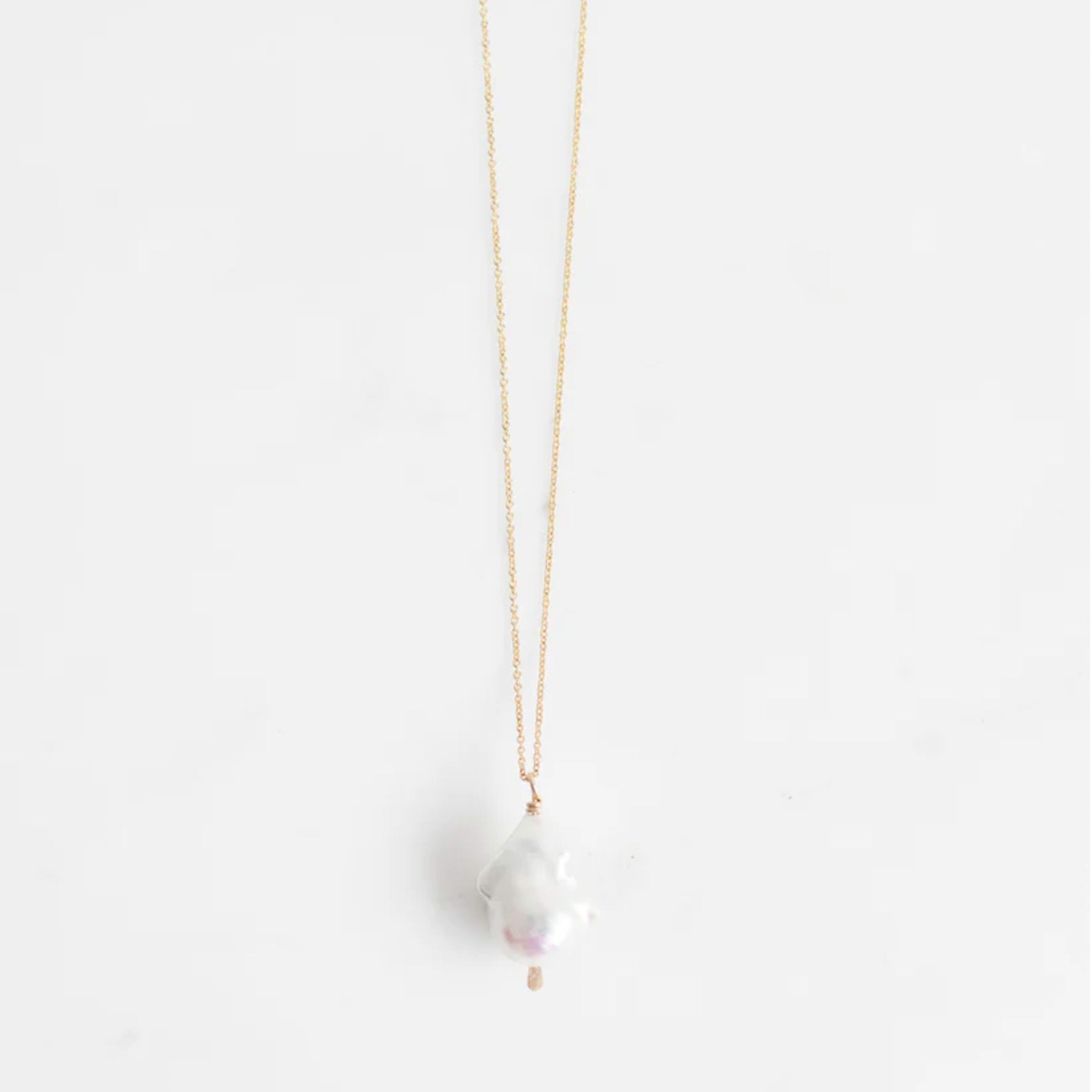 Mary MacGill Necklaces White Baroque Pearl / 18" Drop Necklace | Mary MacGill