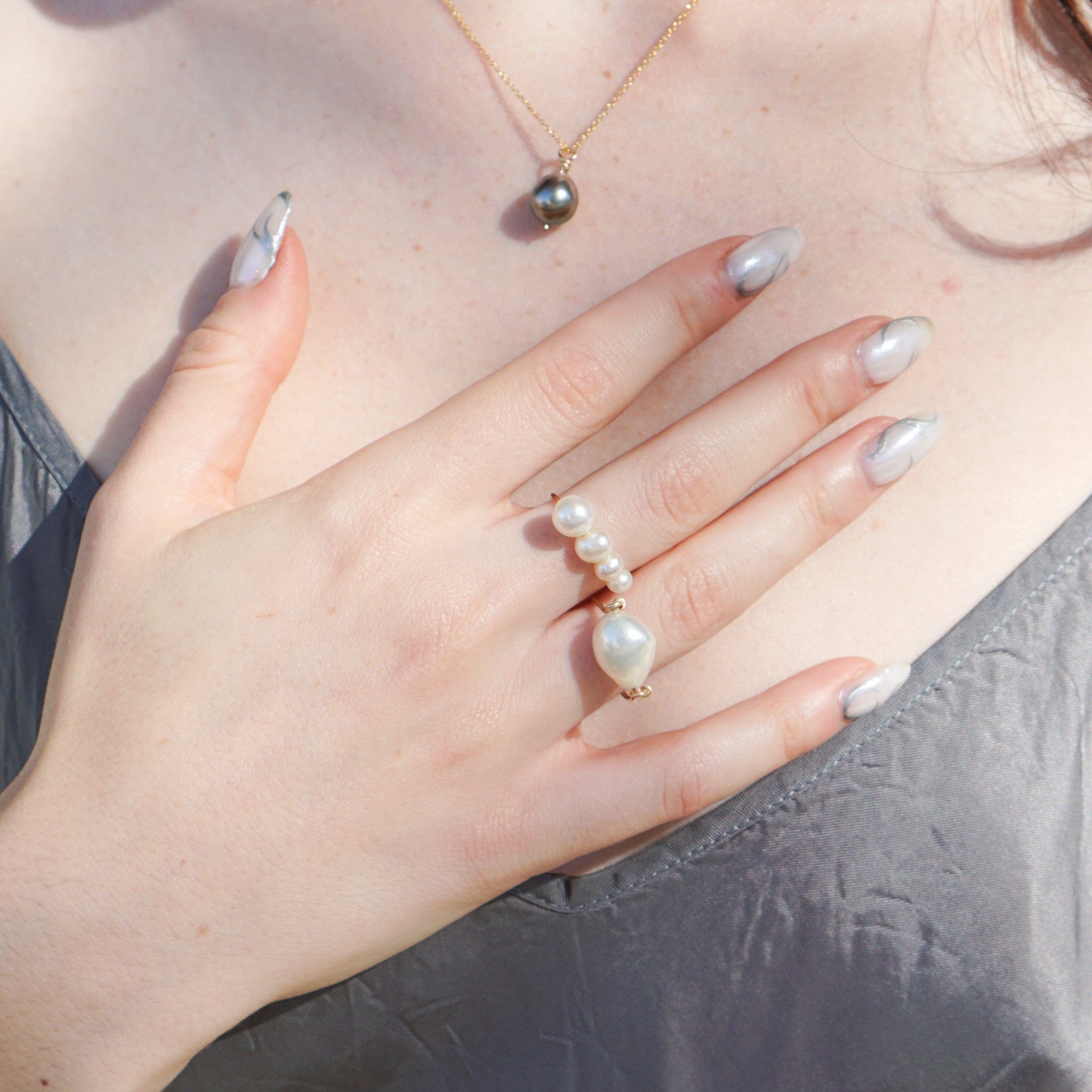Mary MacGill Rings White Baroque Pearl Ring | Mary MacGill