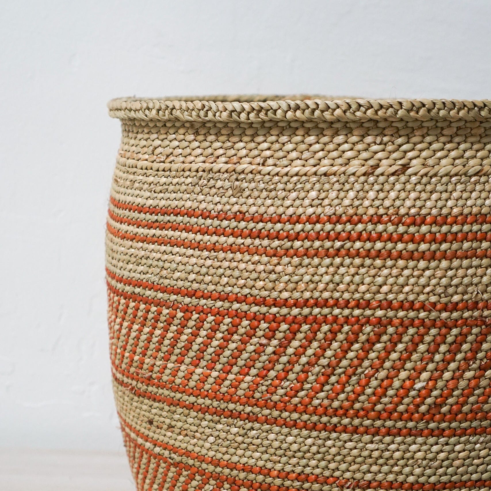MBare Ltd Decor Large Striped Iringa Basket
