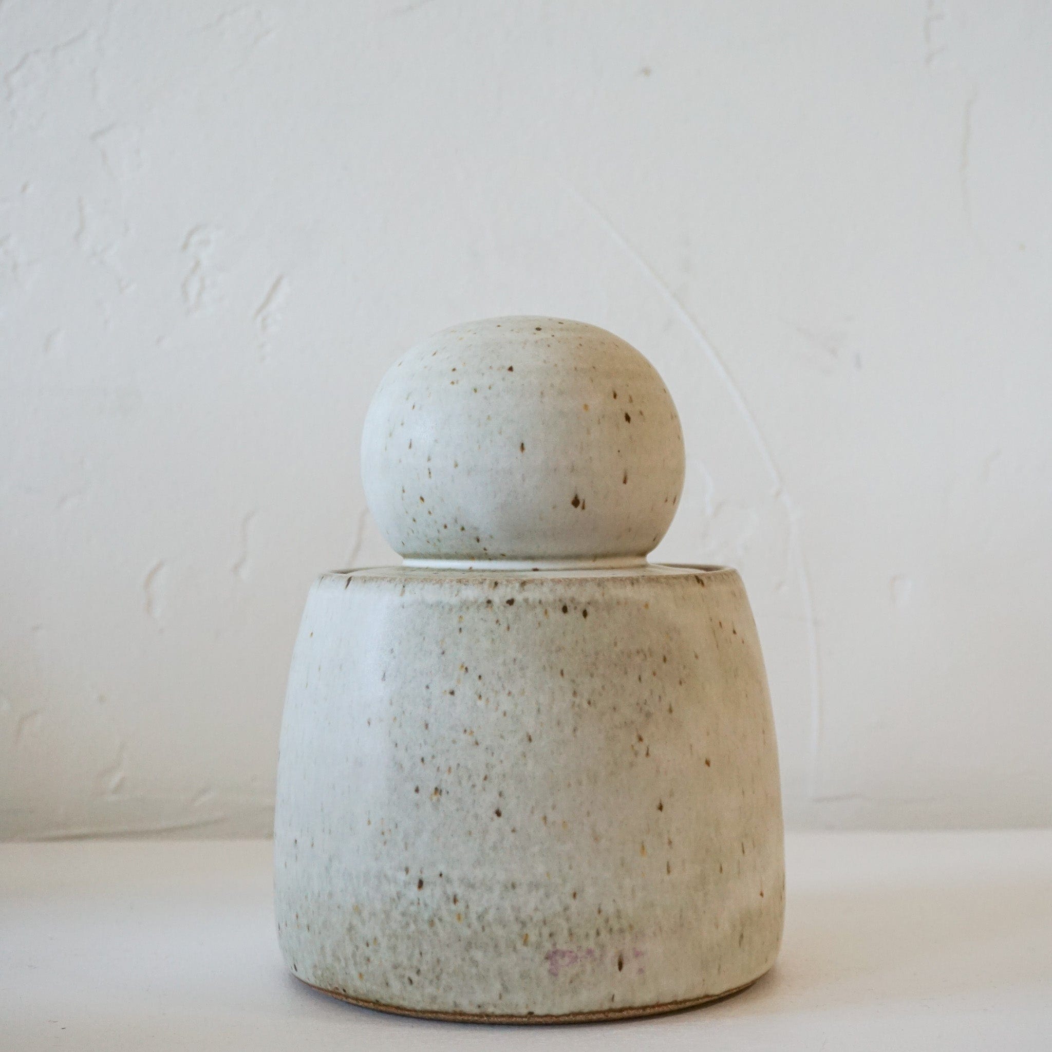MH Ceramics Decor Large Stash Jars - Milky