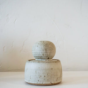 MH Ceramics Decor Small Stash Jars - Milky