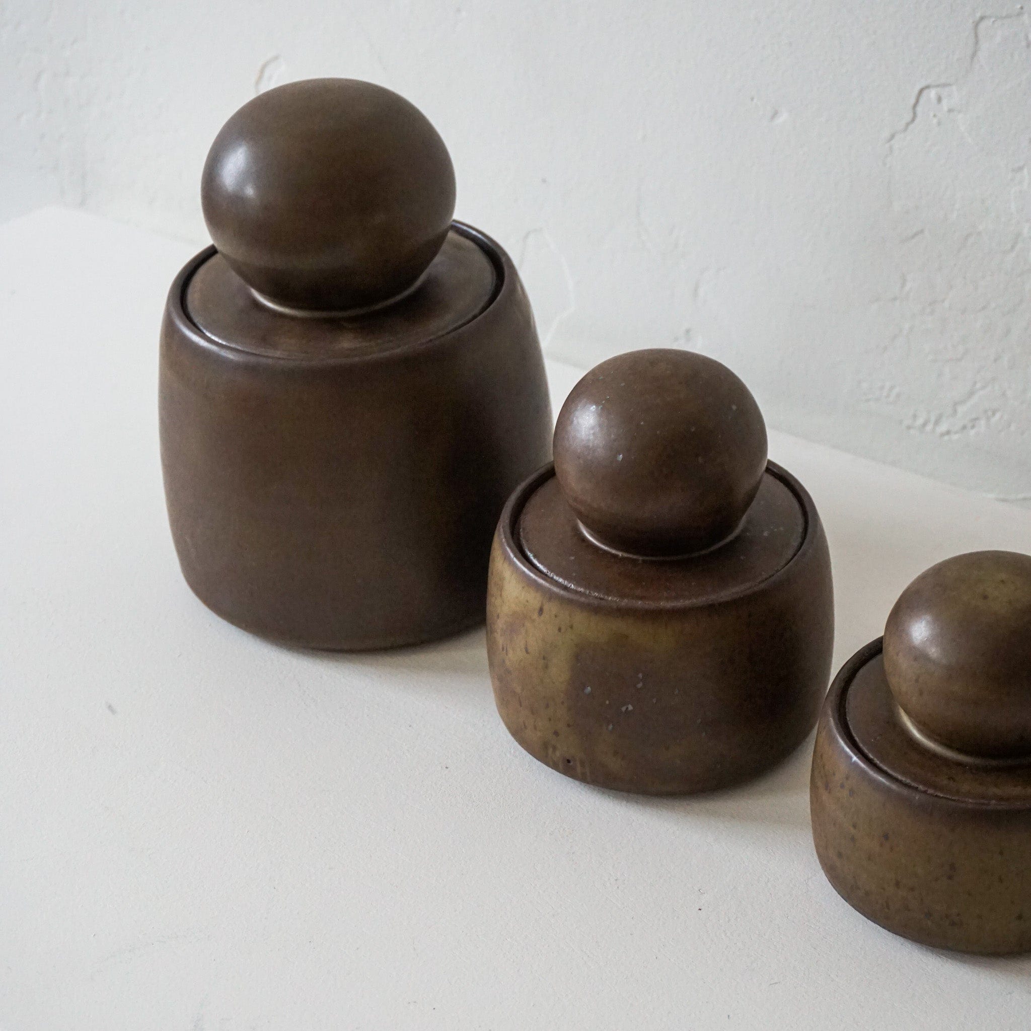 MH Ceramics Decor Stash Jars - Olive